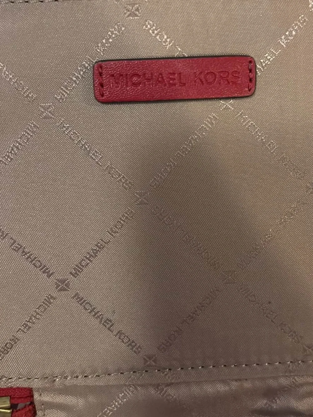 Michael Kors Cosmetic Pouch with Gold Hardware